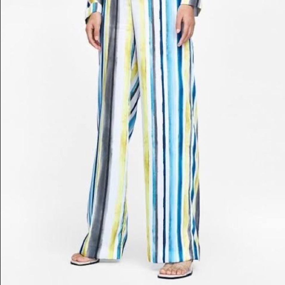 Zara Basic Flowy Stopped Pants - image 4